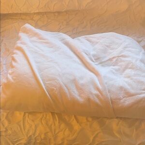 100% Cotton Soft Cream Fitted Sheet and  Pillowcase